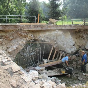 Schloßmühlenbrücke Klipphausen - vorher