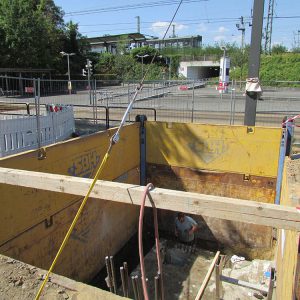 DREWAG Dresden - Neubau Schachtbauwerk - während der Ausführung